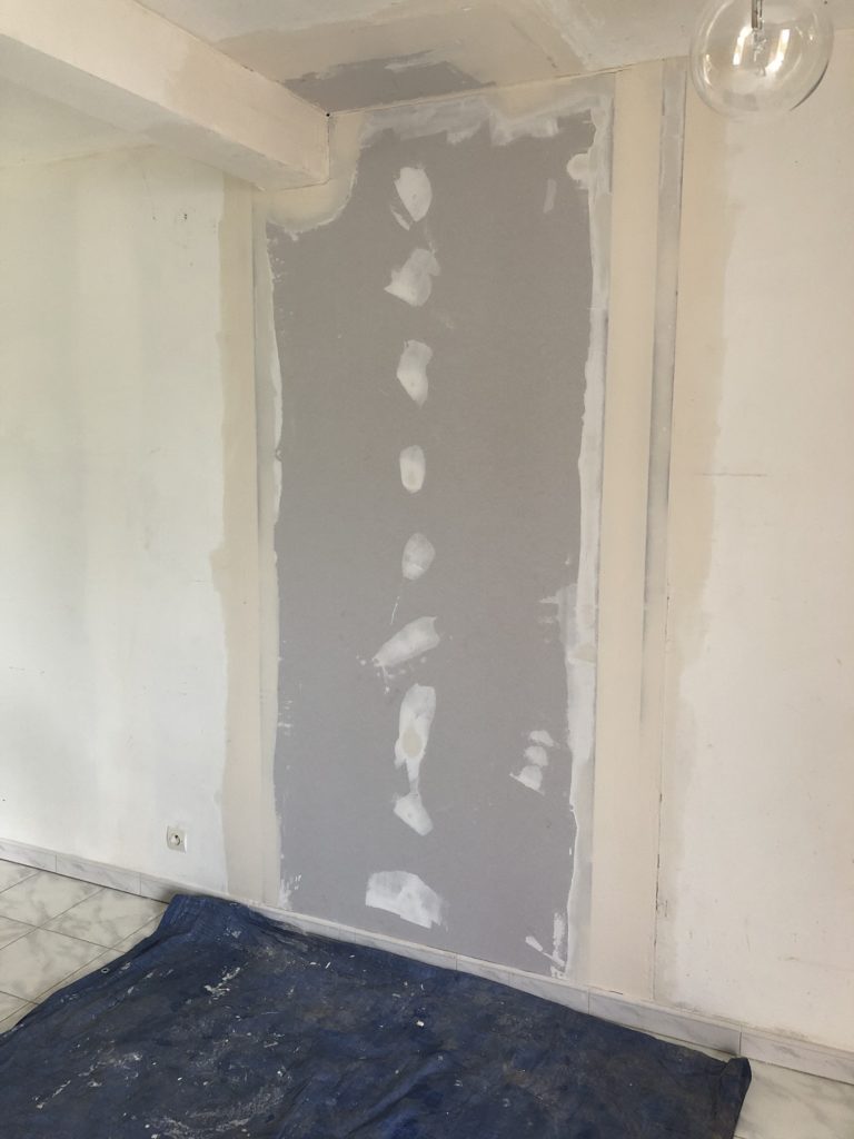 Réfection de mur après enlèvement de cheminée à Sarzeau - 4